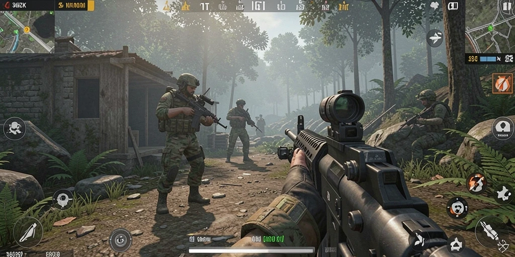 Tampilan gameplay intens dari 369ZK dengan aksi tembak-menembak yang mengasyikkan.