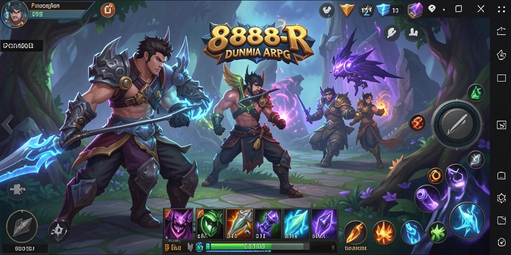 Tampilan menakjubkan dari gameplay ARPG di 888R.