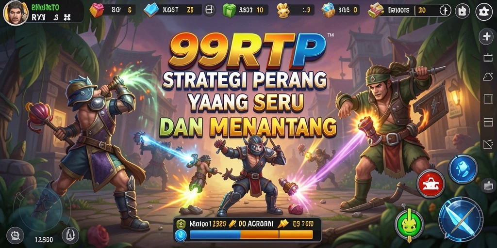 Screenshot gameplay 99RTP menampilkan pertempuran strategis yang seru.