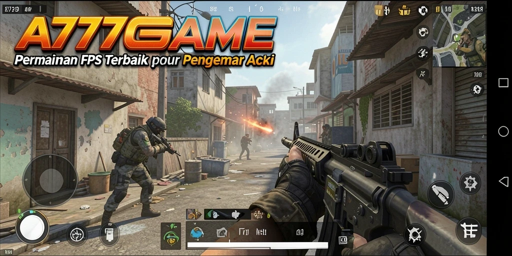 Tampilan gameplay A777GAME dengan aksi tembak-menembak yang seru.