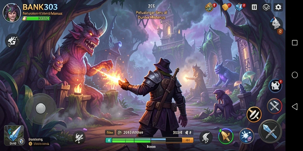 Tampilan gameplay seru dan menegangkan di BANK303.