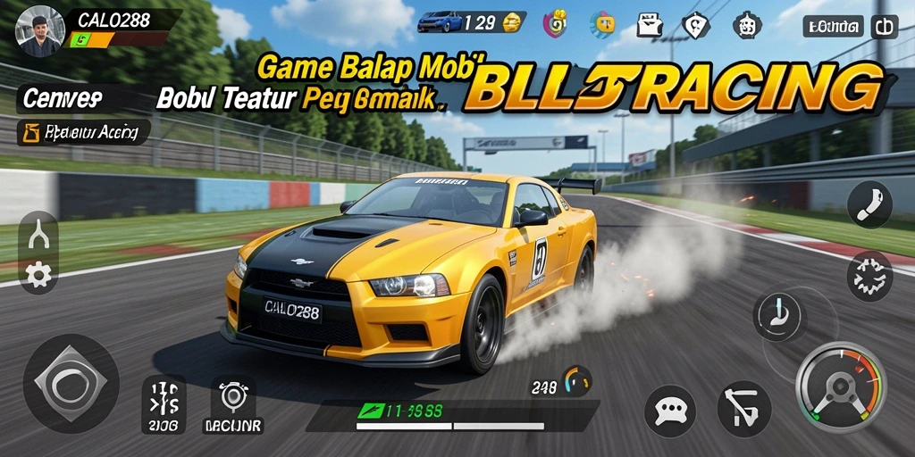Tampilan gameplay Racing di CALO288 dengan grafis yang menawan.