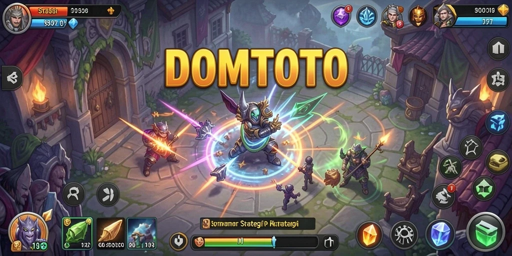 Tampilan gameplay DOMTOTO yang penuh strategi dan tantangan.