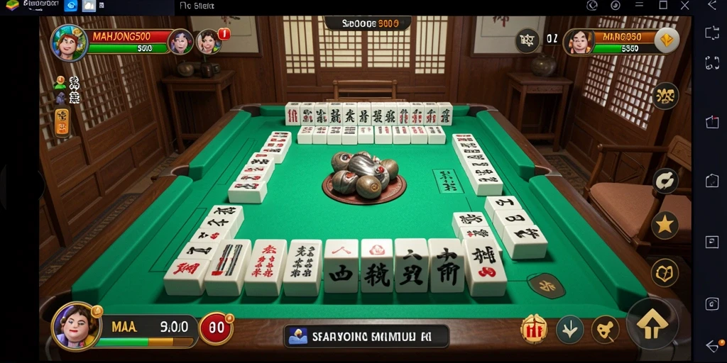 Tampilan gameplay <strong>MAHJONG500</strong> yang seru dan menantang.