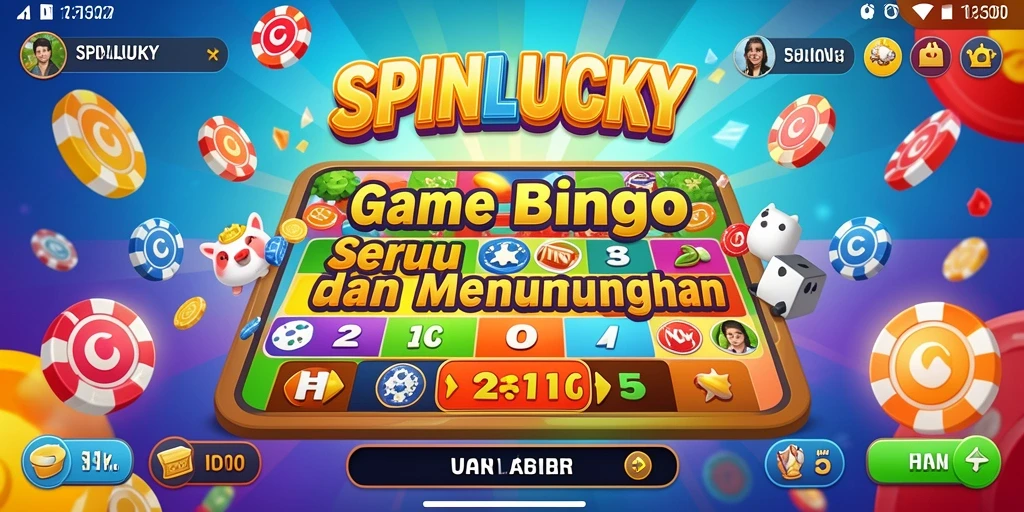 Tangkapan layar SPINLUCKY menampilkan gameplay Bingo yang menarik dan interaktif.