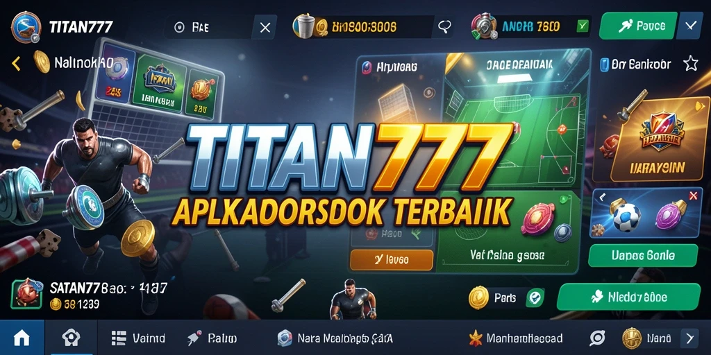 Tampilan screenshot utama TITAN777 menampilkan antarmuka sportsbook yang menarik.