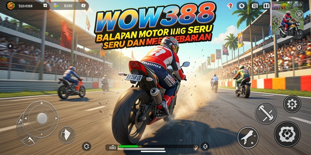 Gameplay balapan motor yang intens dan mendebarkan di WOW388.